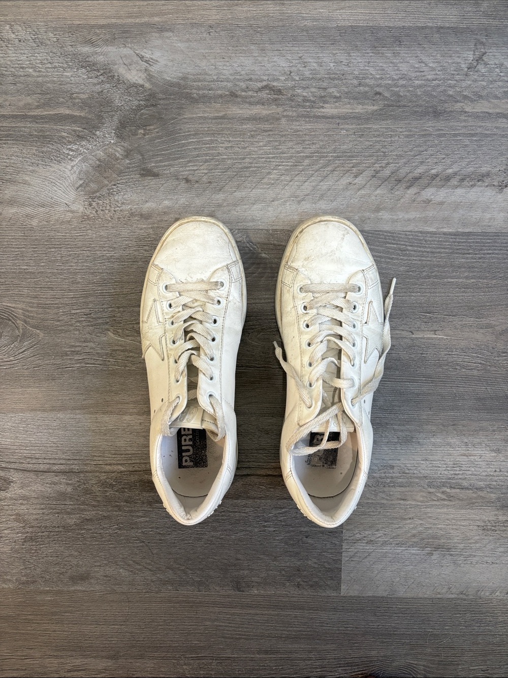 Golden Goose Men's White Low-Top Sneakers